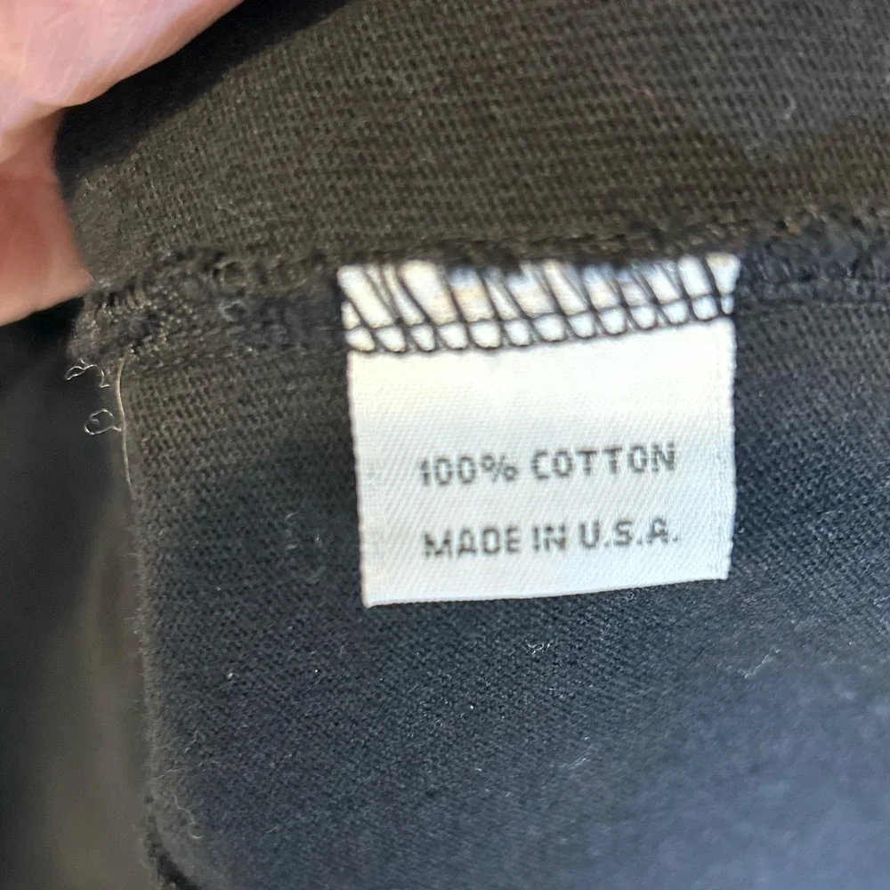 bryn Walker Cotton Open Black Cardigan Vest Size M - Picture 9 of 10